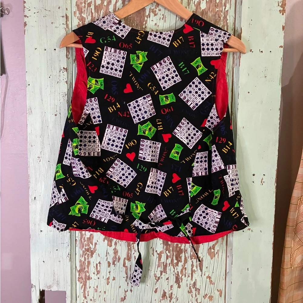 Colorful Bingo Pattern Vest - Picture 2 of 4